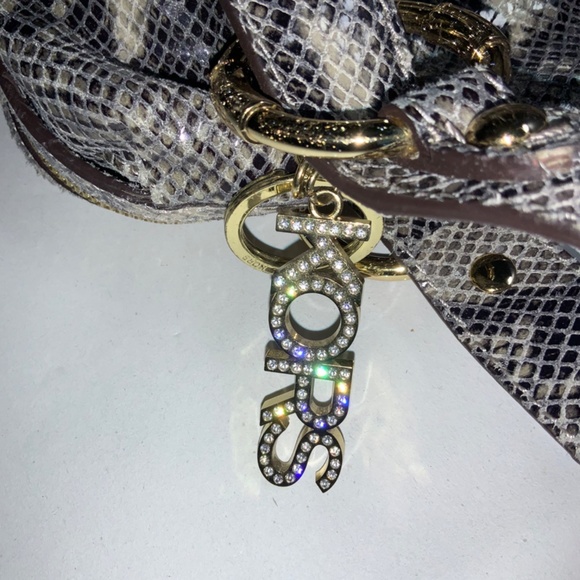 Michael Kors Fulton Sand Snakeskin Leather Satchel - Picture 4 of 6